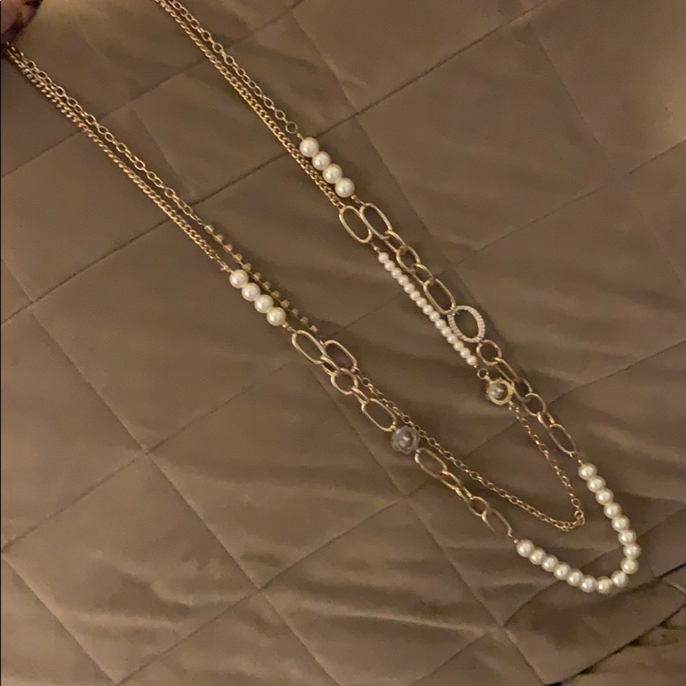 20” Statement necklace. Pearls, large jewels,